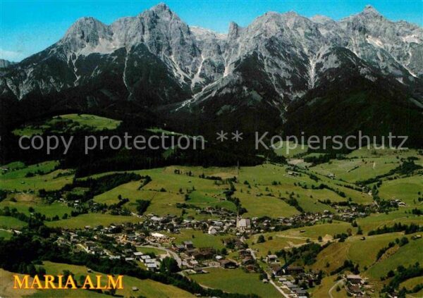 Maria Alm Steinernen Meer Erholungsort Wallfahrtsort Fliegeraufna
