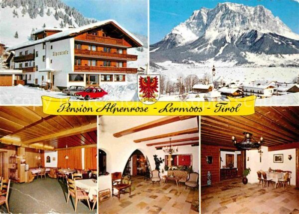 Lermoos Tirol Pension Alpenrose Wintersportplatz Alpe