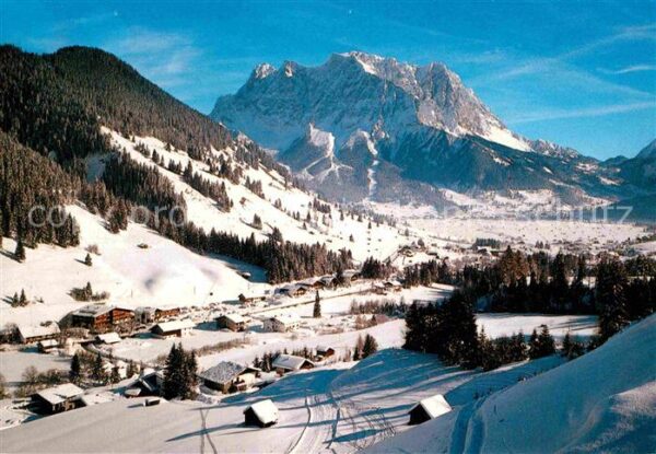 Gries Lermoos Tirol gegen Zugspitze Wettersteingebirge