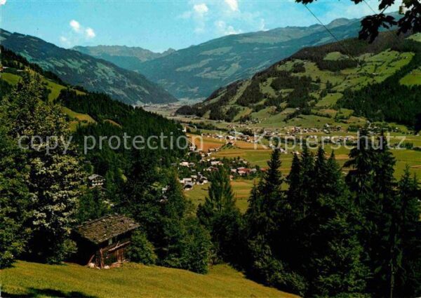 Schwendau Panorama Zillertal mit Ramsberg und Zel