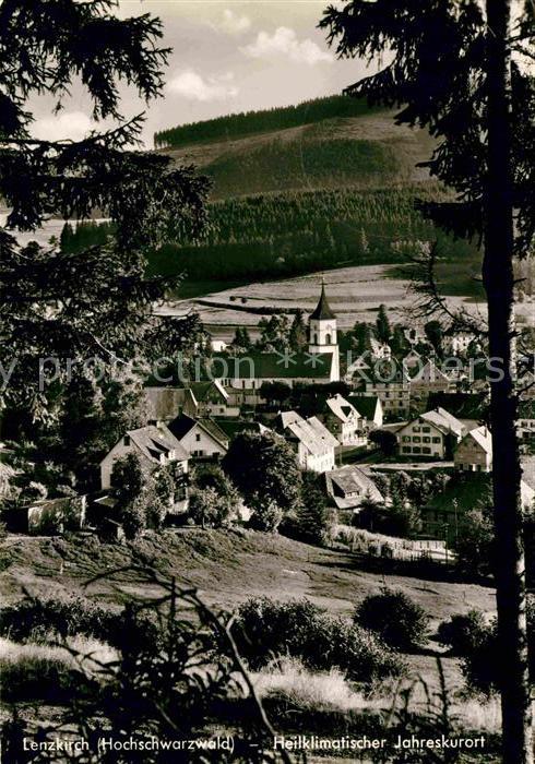 Lenzkirch Ansicht vom Waldrand aus Kurort im Schw
