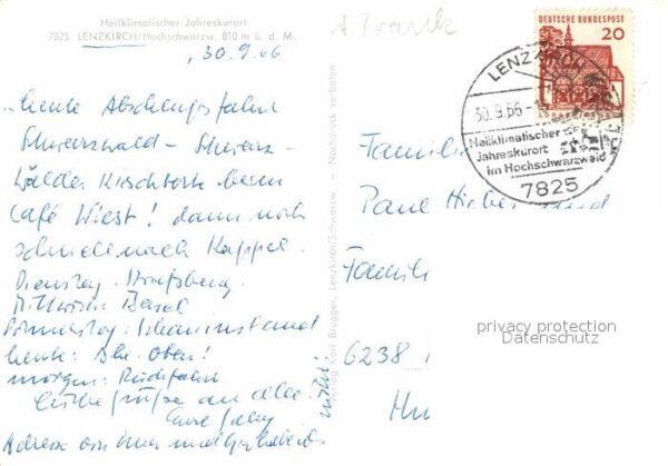 Lenzkirch Ansicht vom Waldrand aus Kurort im Schw – Bild 2