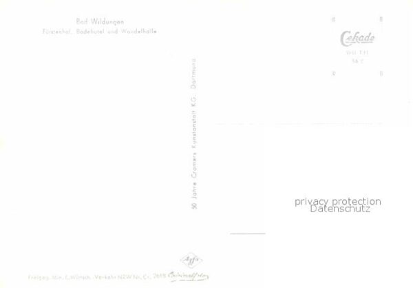 Bad Wildungen Fürstenhof Badehotel Wandelhalle Fliege – Bild 2