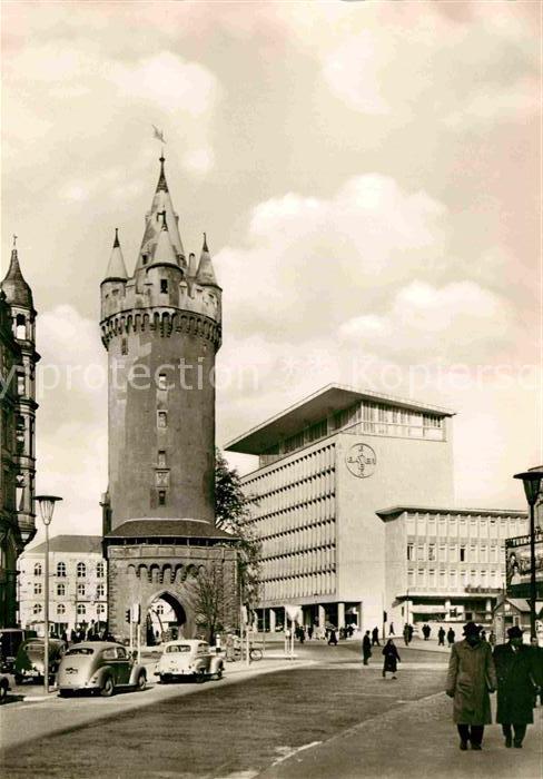 Frankfurt Main Eschenheimer Turm und Bayer Haus