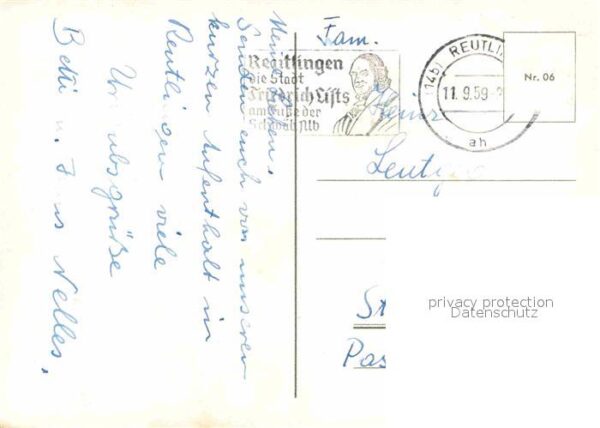 Reutlingen BW An der Echaz Wilhelmstrasse Tübinger To – Bild 2