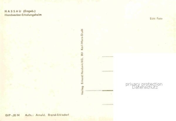 Nassau Erzgebirge Handwerker Erholungsheim – Bild 2