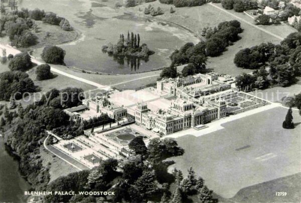 Woodstock Oxfordshire Blenheim Palace aerial view