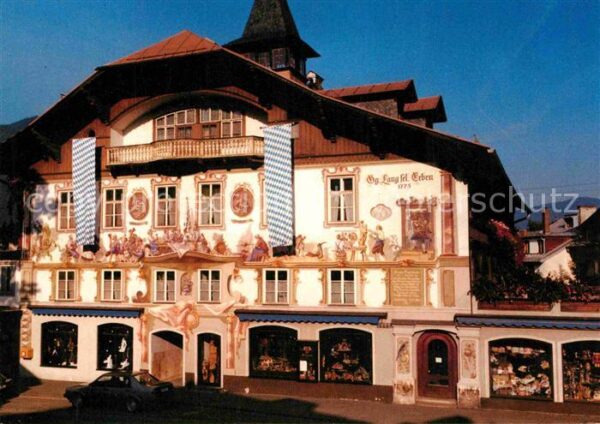 Oberammergau Stammhaus des Schnitzerei Verlages Lang