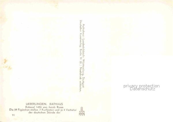 Ueberlingen Bodensee Rathaus Ratssaal – Bild 2