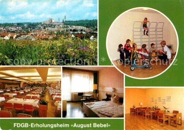 Friedrichroda FDGB Erholungsheim August Bebel Kinders