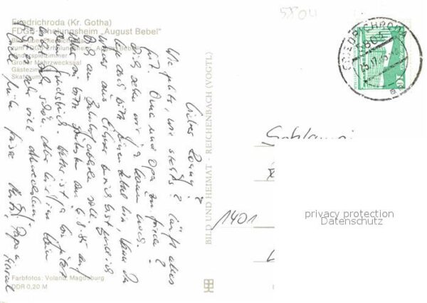 Friedrichroda FDGB Erholungsheim August Bebel Kinders – Bild 2