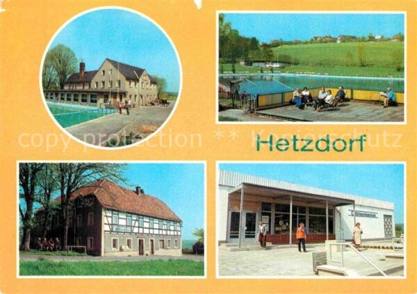 Hetzdorf Halsbruecke Betriebsferienheim Narva Freibad Sumpfm