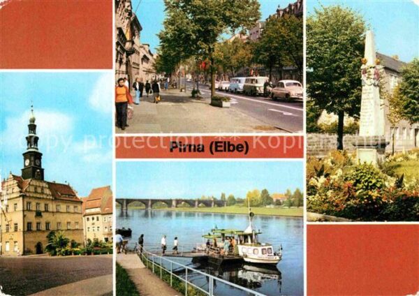 Pirna Markt Karl Marx Strasse Dampferanlegest