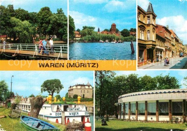 Waren Mueritz Kietzbrücke Altstadt Lange Str MS Fonta