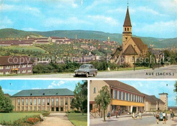 Aue Erzgebirge Kulturhaus Ernst Thälmann Kaufhaus Ober