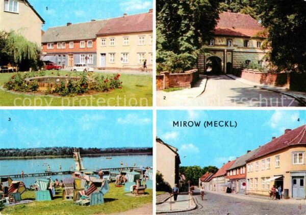 Mirow Joh R Becher Platz Torhaus Freibad Thäl
