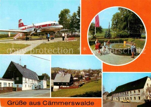 Caemmerswalde Schauflugzeug Park Gaststätte Panorama