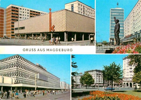 Magdeburg Kinderkaufhaus Erich Weiner Denkmal Hau