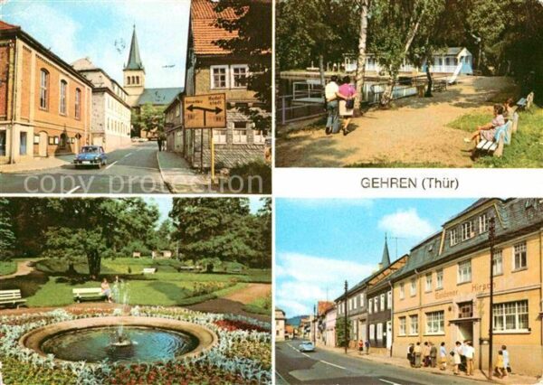 Gehren Thueringen Dimitroffstrasse Badeteich Stadtpark Un