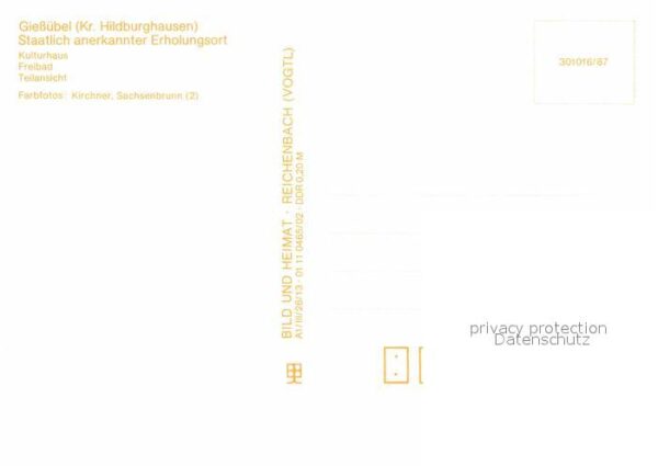 Giessuebel Schleusegrund Kulturhaus Freibad Panorama – Bild 2