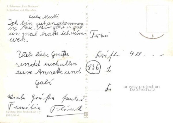 Aue Erzgebirge Panorama Kirche Kulturhaus Thälmann Kau – Bild 2