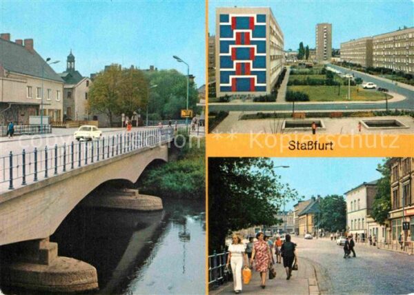 Stassfurt Bodebrücke Karl Marx Strasse Leninring