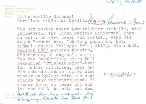 Colditz Sparkasse Handwerkerheim Waldhaus Tierg – Bild 2