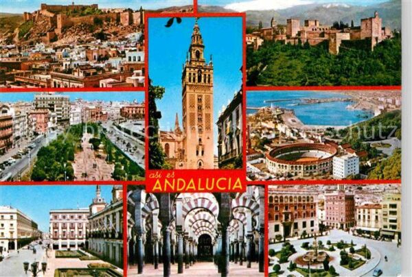 Andalucia Andalusien Schloss Kirche Stadion Teilansichten