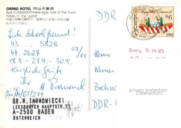 Baden Wien Grand Hotel Chinese style – Bild 2