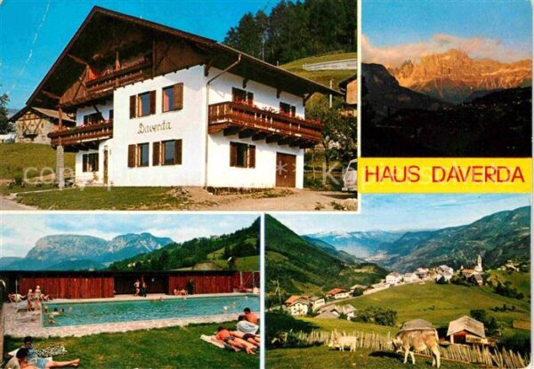 Steinegg Karneid Suedtirol Haus Daverda Swimmingpool Panorama