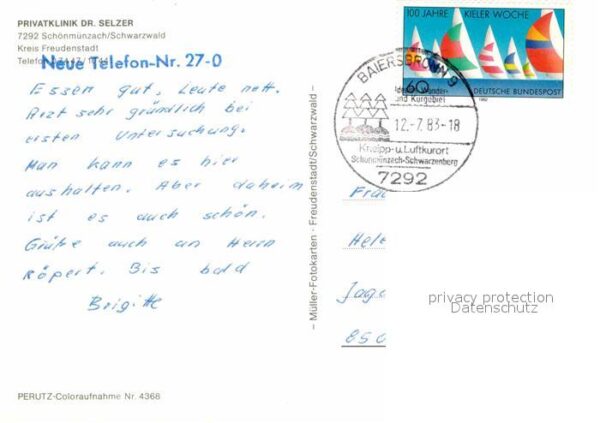 Schoenmuenzach Privatklinik Dr Selzer im Schwarzwald – Bild 2