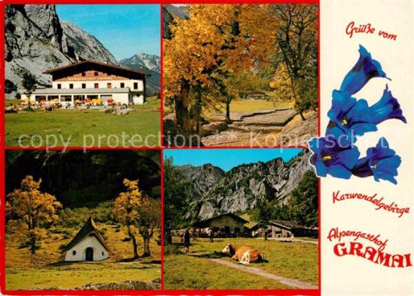 Pertisau Achensee Alpengasthof Gramai Kapelle Herbststimm
