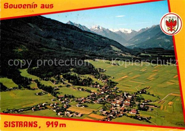 Sistrans mit Stubaier Alpen Fliegeraufnahme
