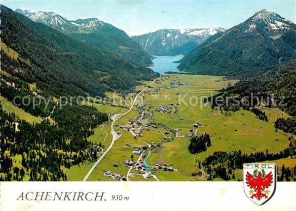 Achenkirch mit Rofangebirge Seekarspitze Fliegerau