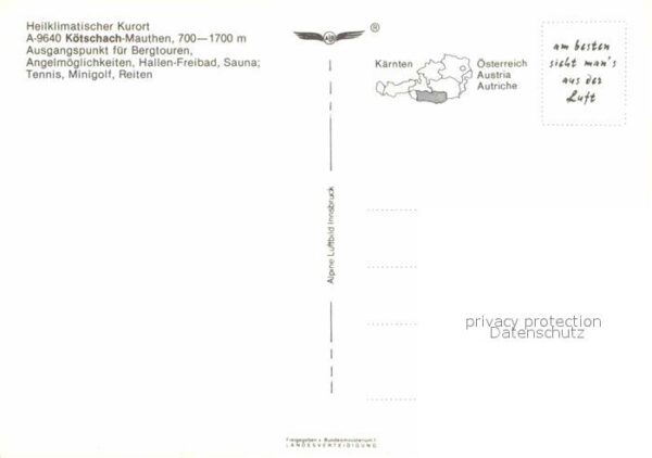 Koetschach-Mauthen Kaernten Heilklimatischer Kurort Alpenpanorama F – Bild 2