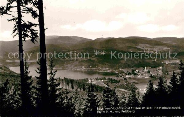 Titisee Blick vom Hochfirst Feldberg