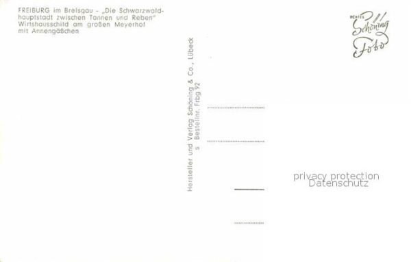 Freiburg Breisgau Wirtshausschild grossen Meyerhof Anneng – Bild 2