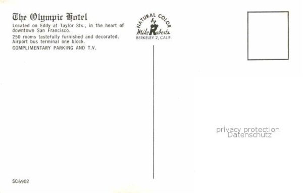 San Francisco California Olympic Hotel – Bild 2