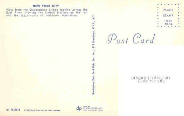 New York City East River showing United Nations Manha – Bild 2