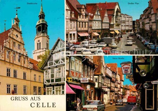Celle Niedersachsen Grosser Plan Neue Strasse Stadtkirche