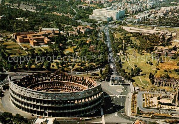 Roma Rom Fliegeraufnahme Colosseo