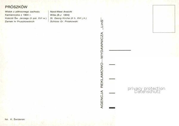 Proskau Proszkow Kamieniczka Kosciol Sw. Jerzego Zamek P – Bild 2