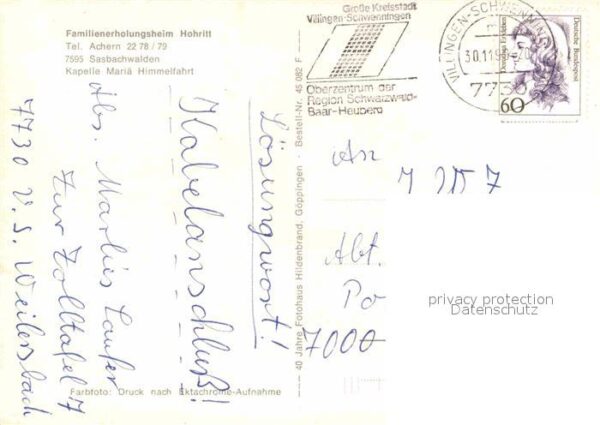 Achern Baden Familienerholungsheim Hohritt – Bild 2