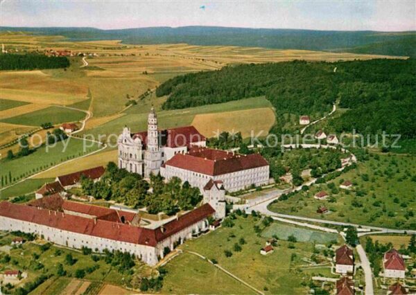 Neresheim Benediktinerkloster Fliegeraufnahme