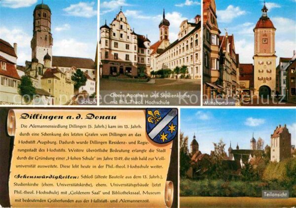 Dillingen Donau Schloss Obere Apotheke Studienkirche Mi