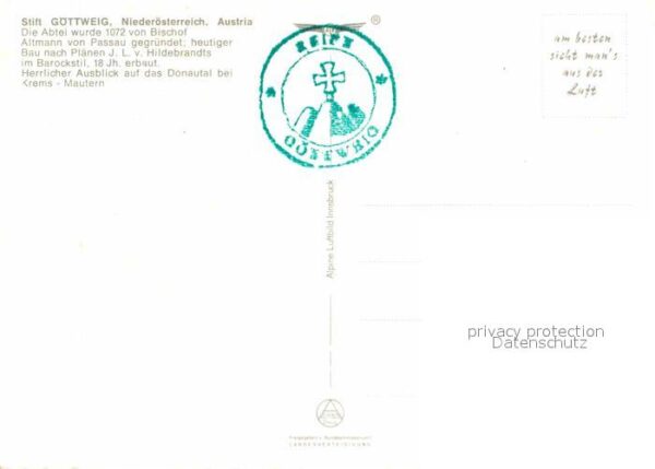 Furth Goettweig Stift Göttweig Fliegeraufnahme – Bild 2