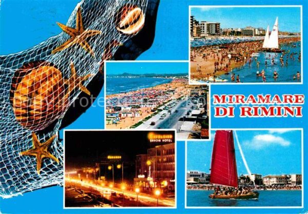 Miramare di Rimini  Segelboot Strand