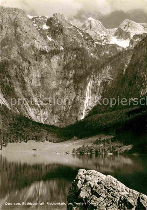 Koenigssee Röthbachfall Obersee Fischunkelalpe Teu