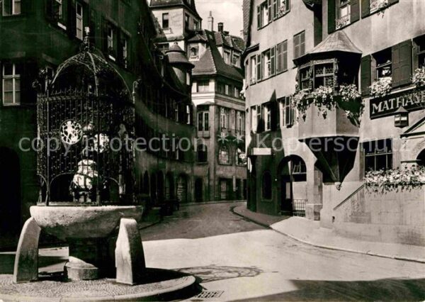 Stuttgart Altstadt Hans im Glück Brunnen