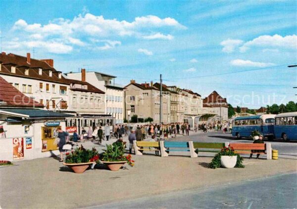 Siegburg Wilhelmstrasse mit Bus Bahnhof